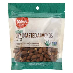 Raley's Purely Made Organic, Dry Roasted Almonds With Sea Salt 8.5 Oz