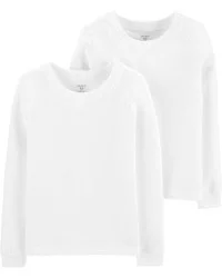Carter's Carters 2-Pack Cotton Undershirts White 2-3