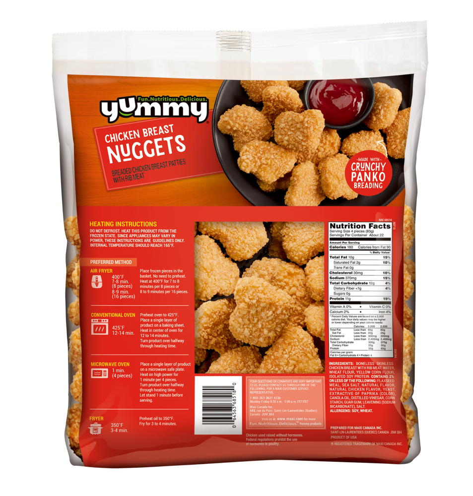 slide 2 of 2, Yummy Nae Chicken Breast Nuggets, 64 oz