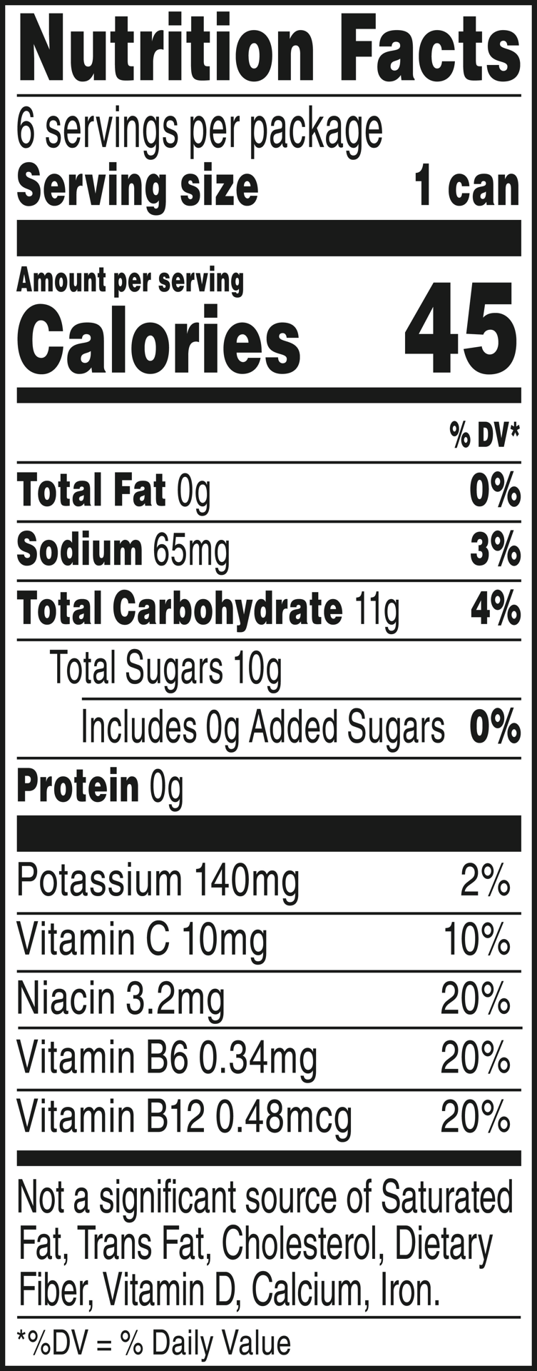 slide 4 of 5, V8 Energy Black Cherry Energy Drink, 8 fl oz Can (6 Pack), 48.000 fl oz