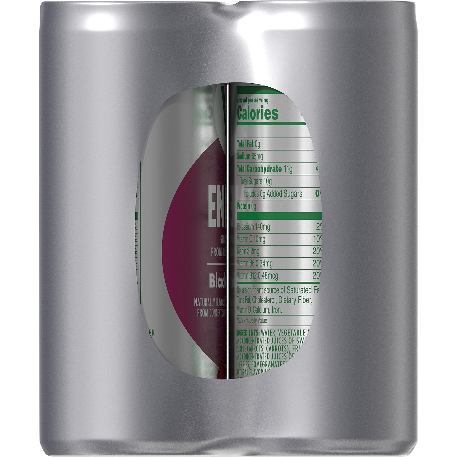 slide 2 of 5, V8 Energy Black Cherry Energy Drink, 8 fl oz Can (6 Pack), 48.000 fl oz