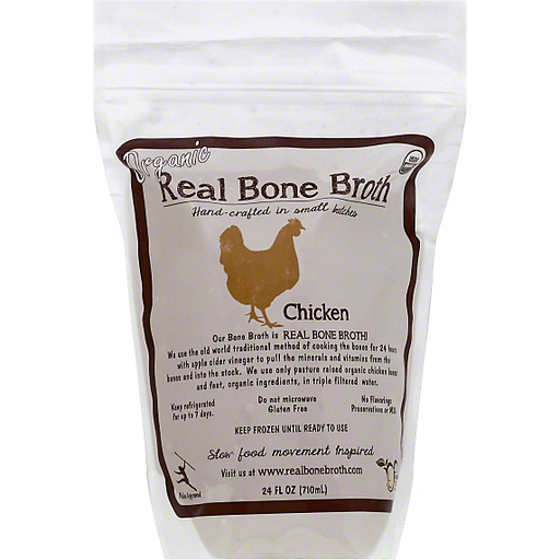 slide 2 of 2, Real True Foods Chicken Bone Broth, 24 oz