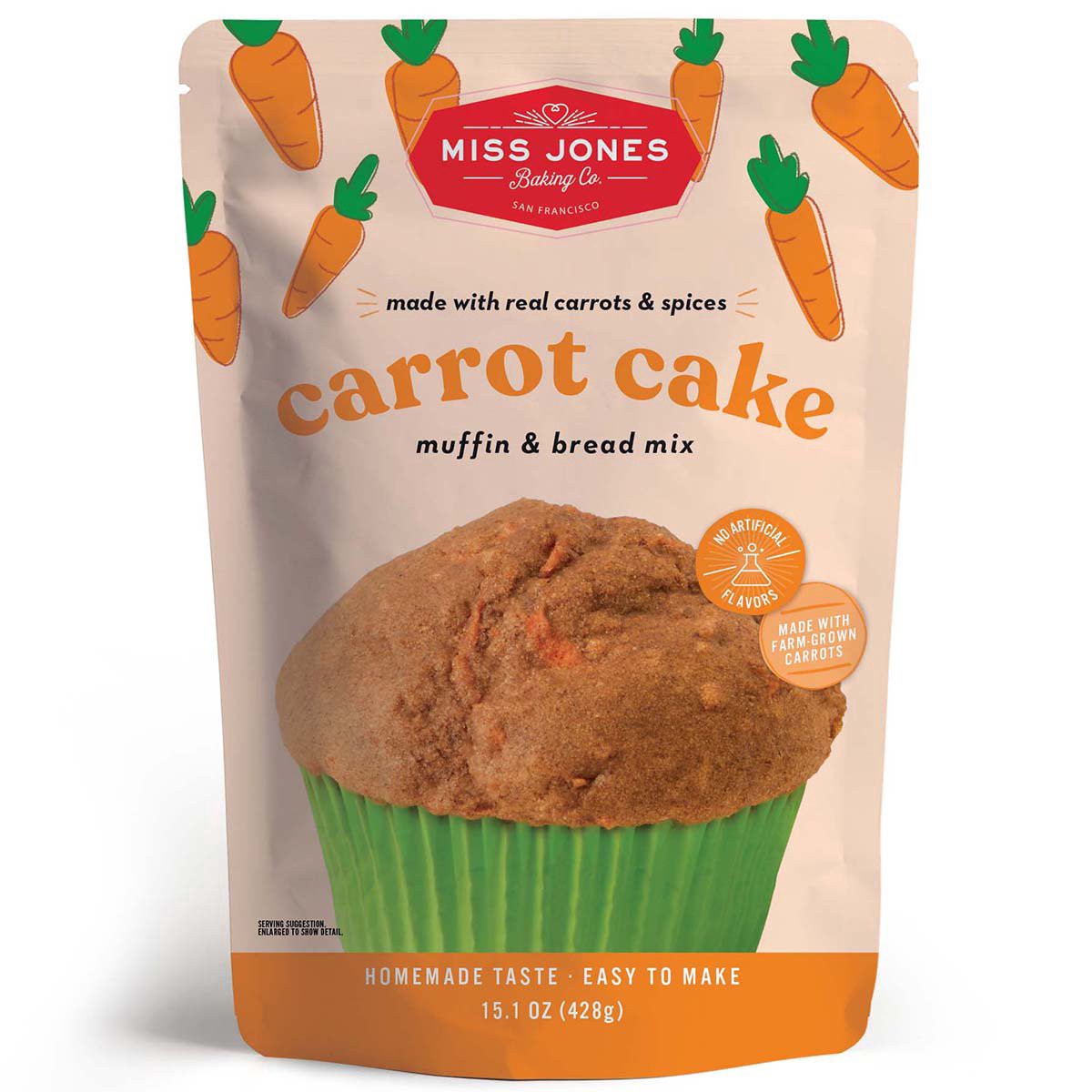 slide 1 of 1, Miss Jones Baking Co. Carrot Cake Muffin & Bread Mix 15.1 oz, 15.1 oz