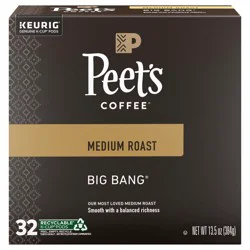 Peet's Coffee Big Bang Medium Roast K-Cup Coffee Pods - 32 ct