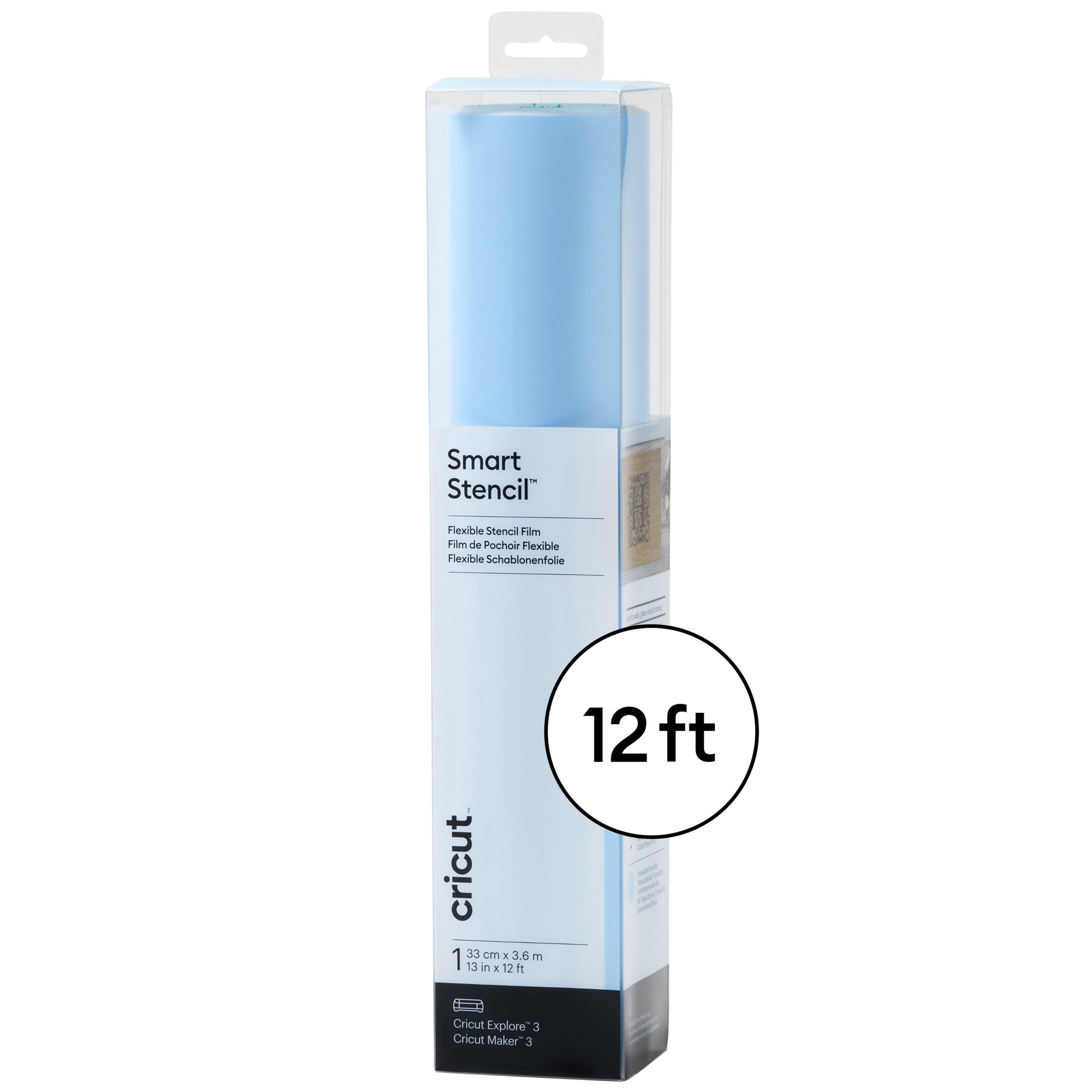 slide 4 of 10, Cricut Smart Stencil 12ft. Flexible Stencil Film, 13 in x 12 ft