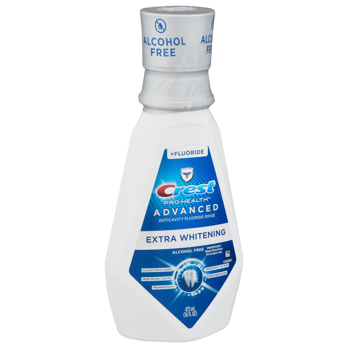 slide 2 of 10, Crest Pro-Health Advanced Anticavity Fluoride Mouthwash, Extra Whitening, 16 fl oz