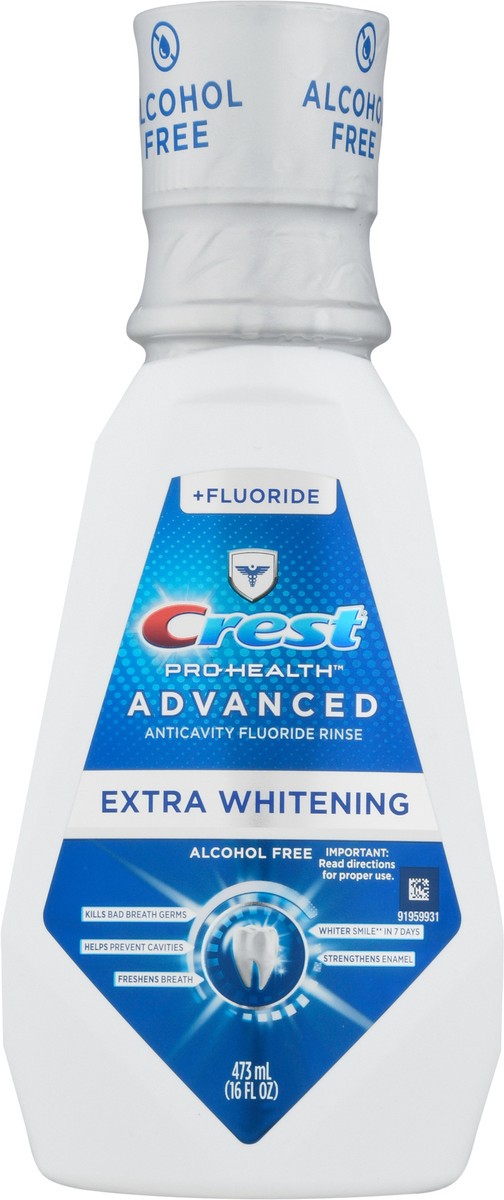 slide 8 of 10, Crest Pro-Health Advanced Anticavity Fluoride Mouthwash, Extra Whitening, 16 fl oz