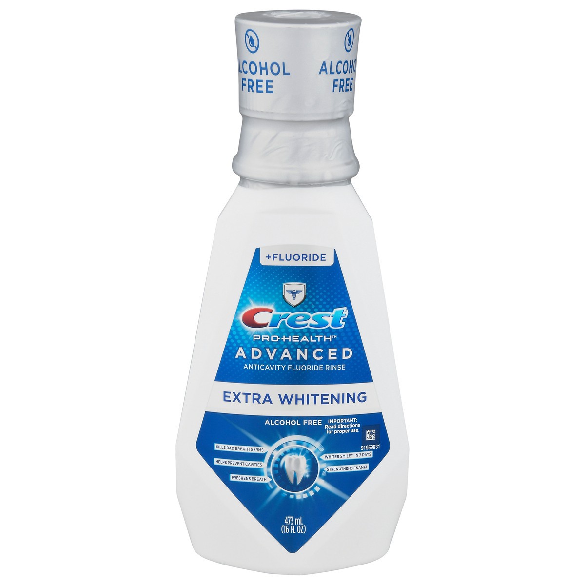 slide 10 of 10, Crest Pro-Health Advanced Anticavity Fluoride Mouthwash, Extra Whitening, 16 fl oz