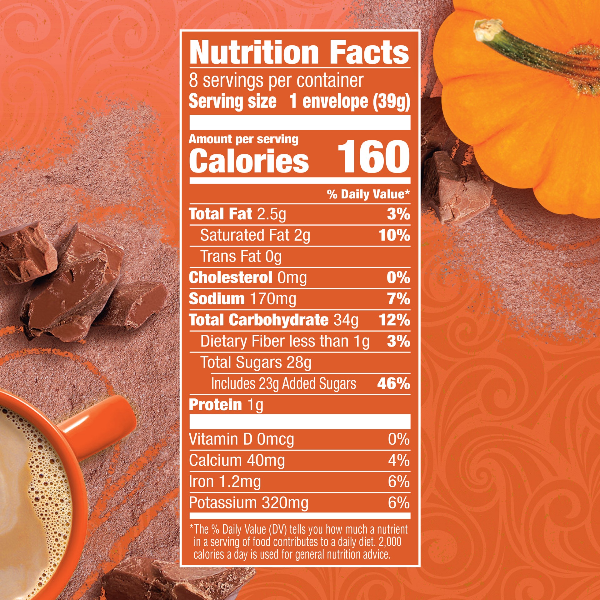 slide 4 of 5, Swiss Miss Pumpkin Spice Hot Cocoa Mix - 8 ct, 8 ct