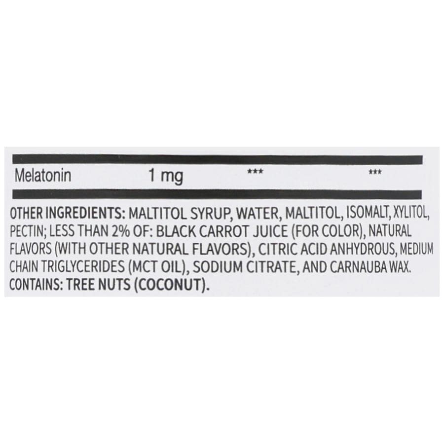 slide 4 of 5, Walgreens Free & Pure Kids Zero Sugar Melatonin 1 mg Gummies Blackberry & Raspberry, 60 ct