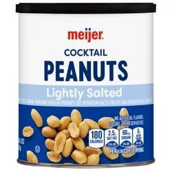 Meijer Lightly Salted Cocktail Peanuts, 12 oz