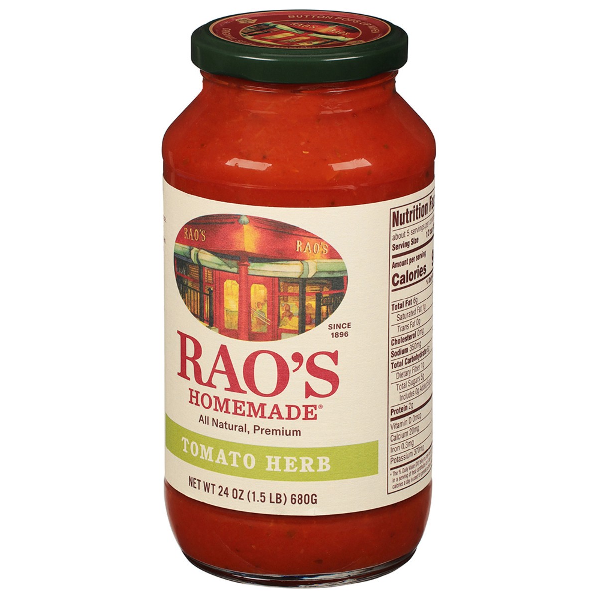 slide 6 of 9, Rao's Homemade Homemade Tomato Herb Sauce 1 24 oz, 24 oz