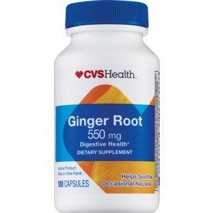 slide 1 of 1, CVS Health Ginger Root Dietary Supplement Capsules, 100 ct