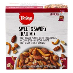 Raley's Sweet & Savory Trail Mix Multipack - 6 ea