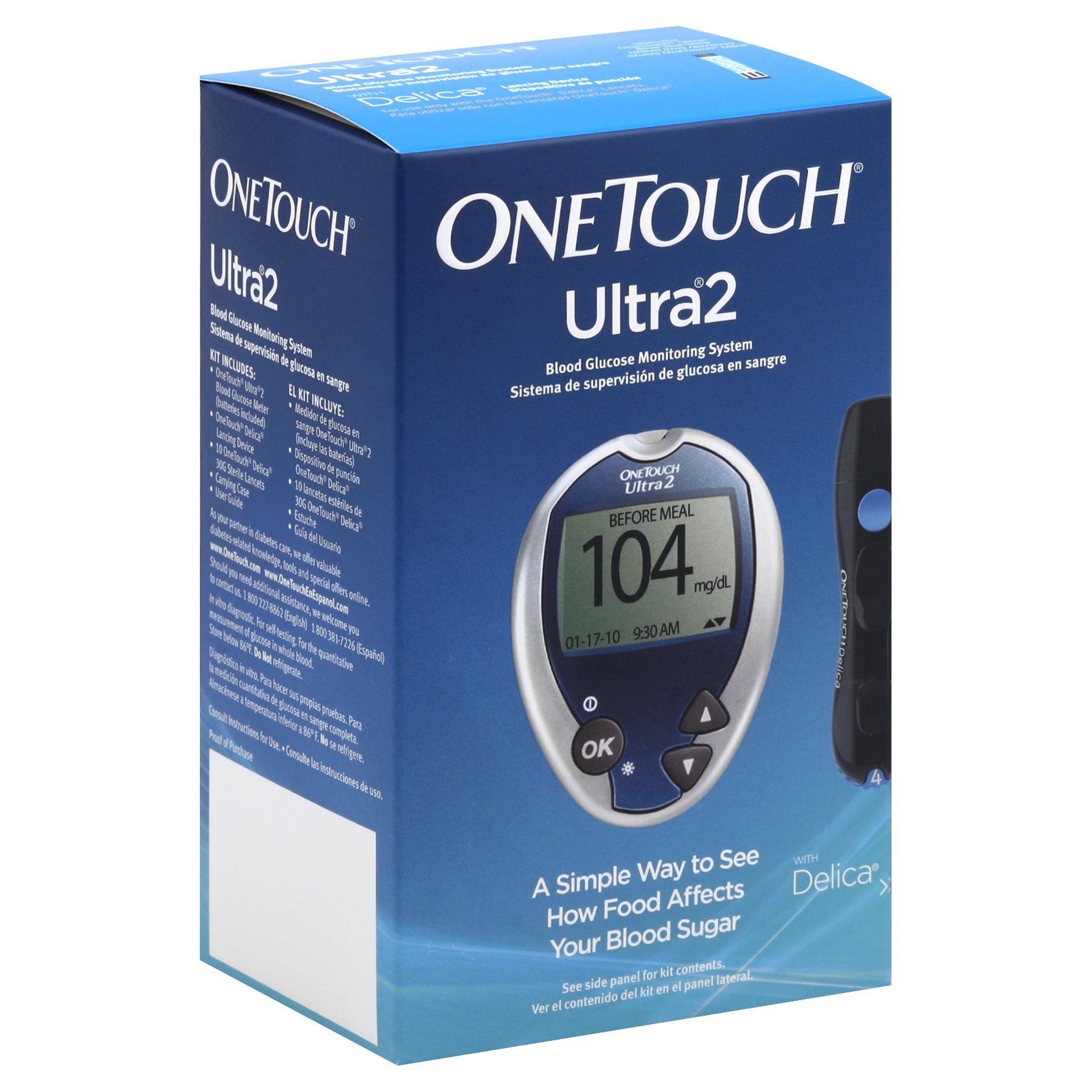 slide 1 of 1, One Touch Ultra 2 Blood Glucose Monitoring System, 1 ct