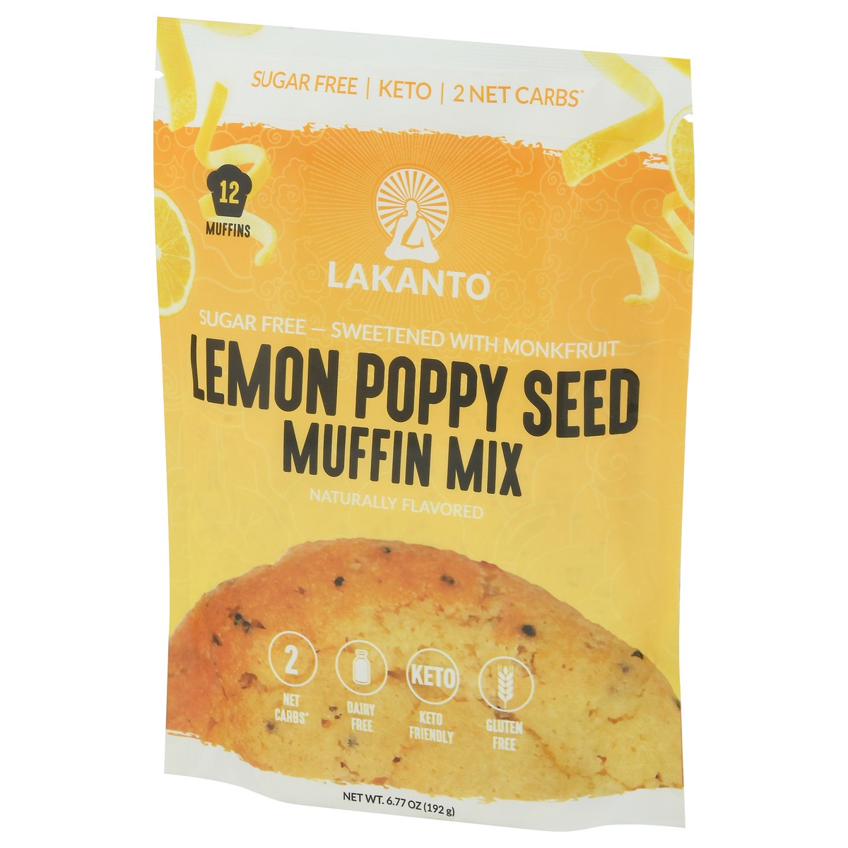 slide 7 of 9, Lakanto Sugar Free Lemon Poppy Seed Muffin Mix 6.77 oz, 6.77 oz