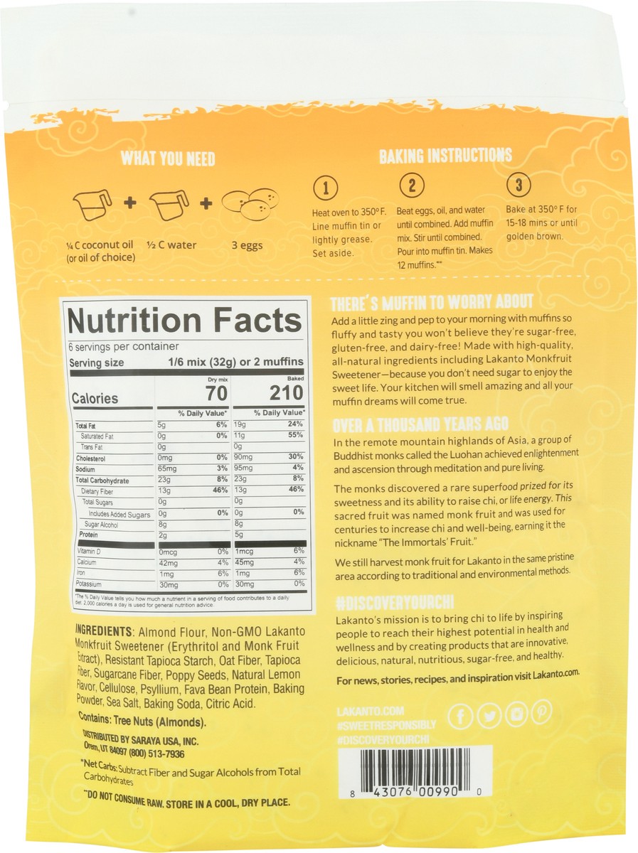 slide 4 of 9, Lakanto Sugar Free Lemon Poppy Seed Muffin Mix 6.77 oz, 6.77 oz