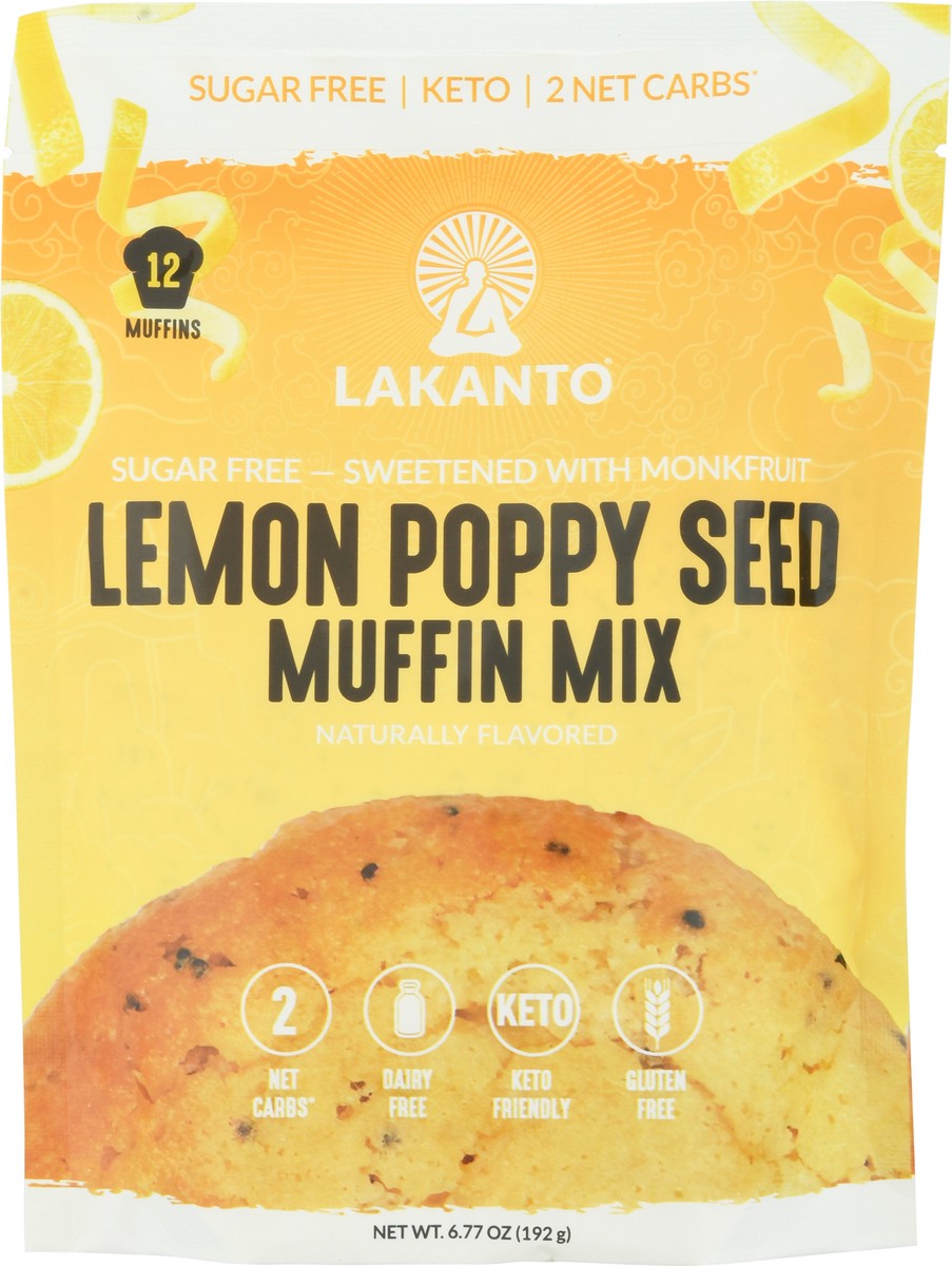 slide 1 of 9, Lakanto Sugar Free Lemon Poppy Seed Muffin Mix 6.77 oz, 6.77 oz