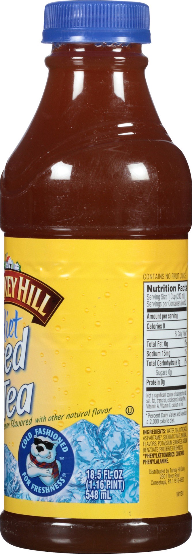 slide 3 of 6, Turkey Hill Diet Iced Tea 18.5 fl oz,