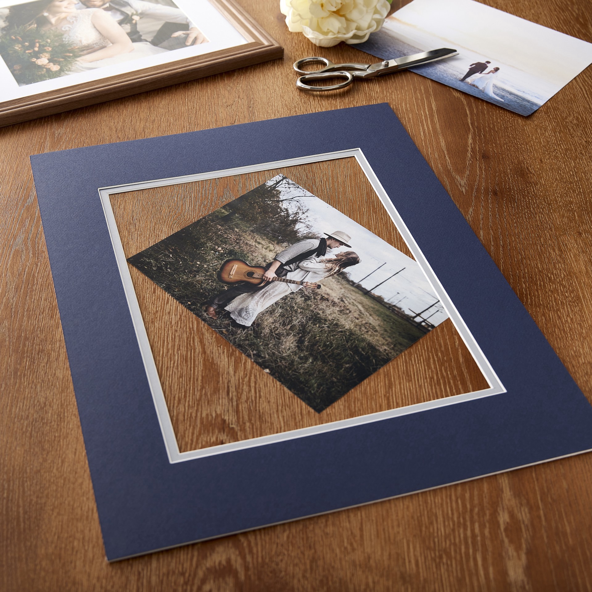 slide 2 of 4, 16" X 20" Double Mat By Studio Decor, 11" X 14" Opening, 16 in x 20 in