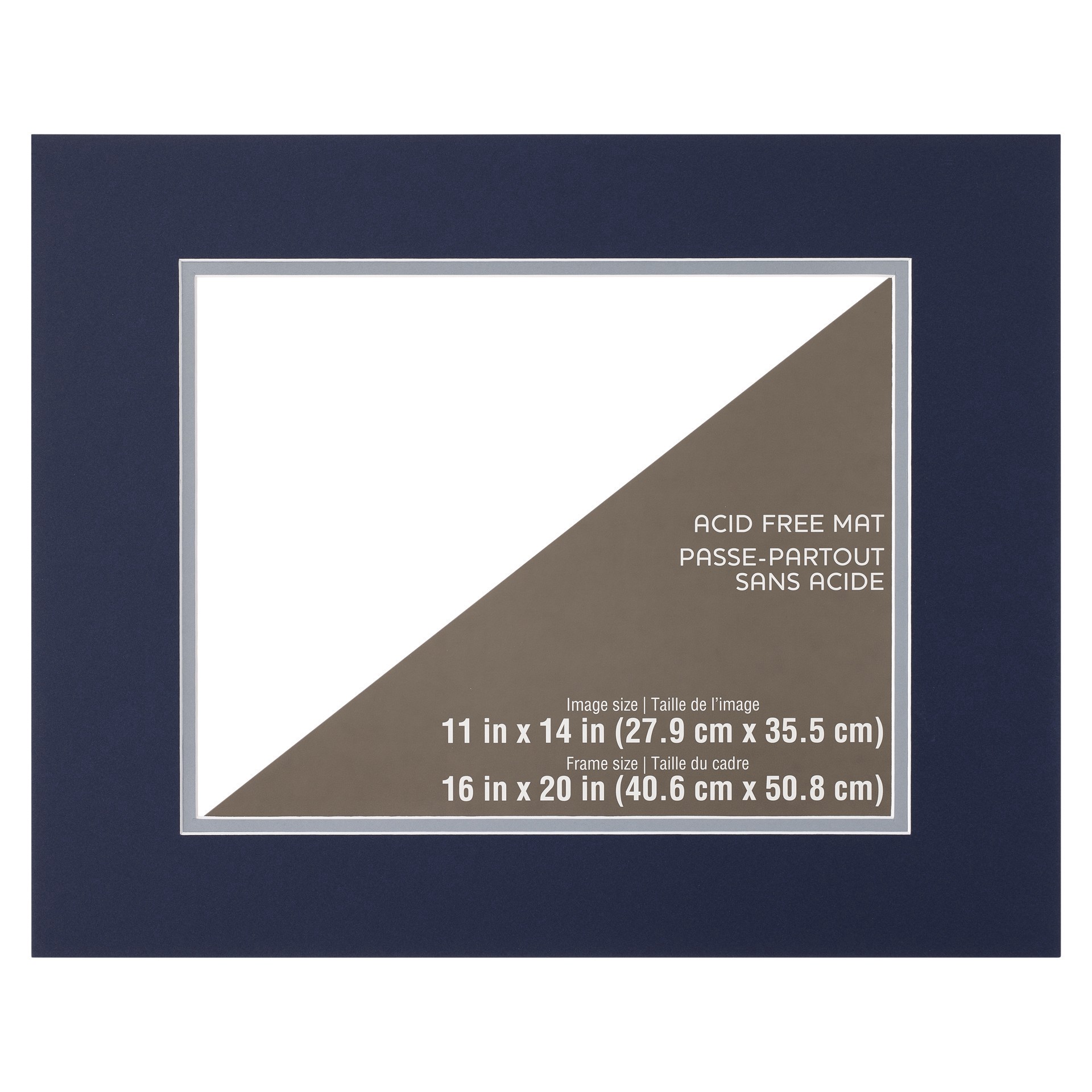 slide 4 of 4, 16" X 20" Double Mat By Studio Decor, 11" X 14" Opening, 16 in x 20 in