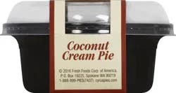 Cyrus O'Leary's Pies Coconut Cream Pie