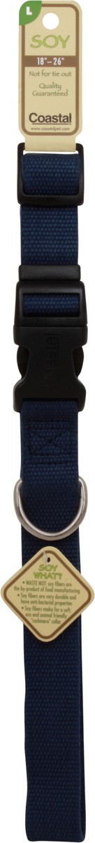 slide 5 of 6, Coastal Pet Products Soy Fiber Indigo Adjustable Large Dog Collar, 26 in