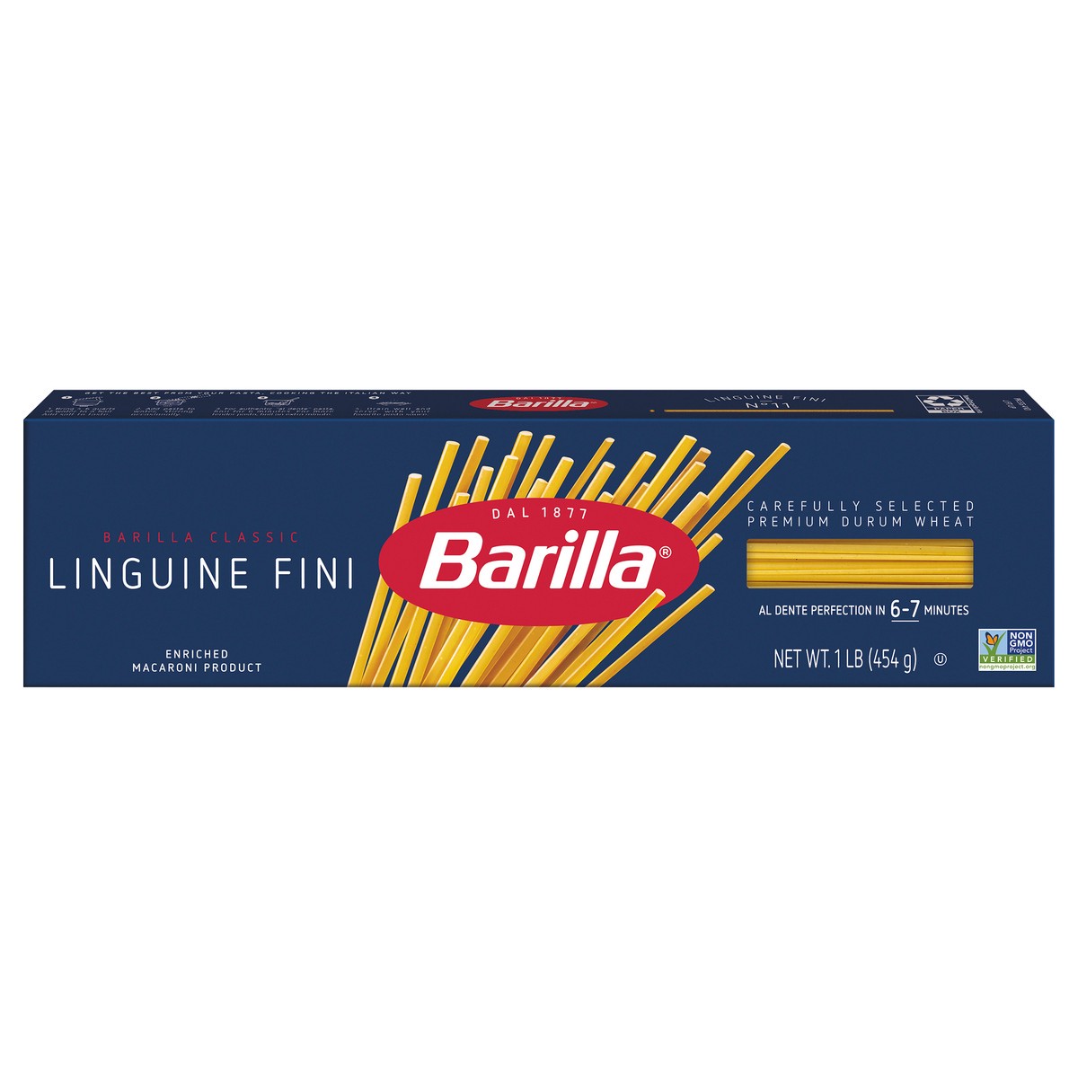 slide 1 of 9, Barilla Linguine Fini Pasta, 1 lb