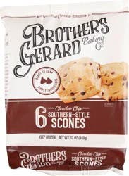 Brothers Gerard Baking Co. Southern-Style Chocolate Chip Scones 6 Ea