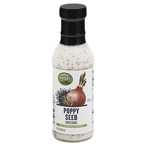 slide 1 of 1, Open Nature Dressing Poppy Seed, 12 fl oz