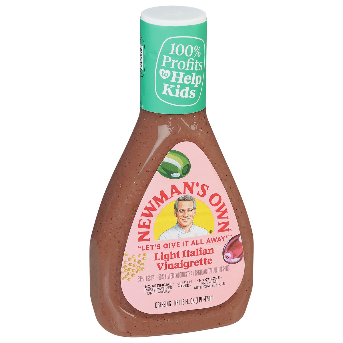 slide 2 of 9, Newman's Own Light Italian Vinaigrette Dressing 16 fl oz, 16 fl oz