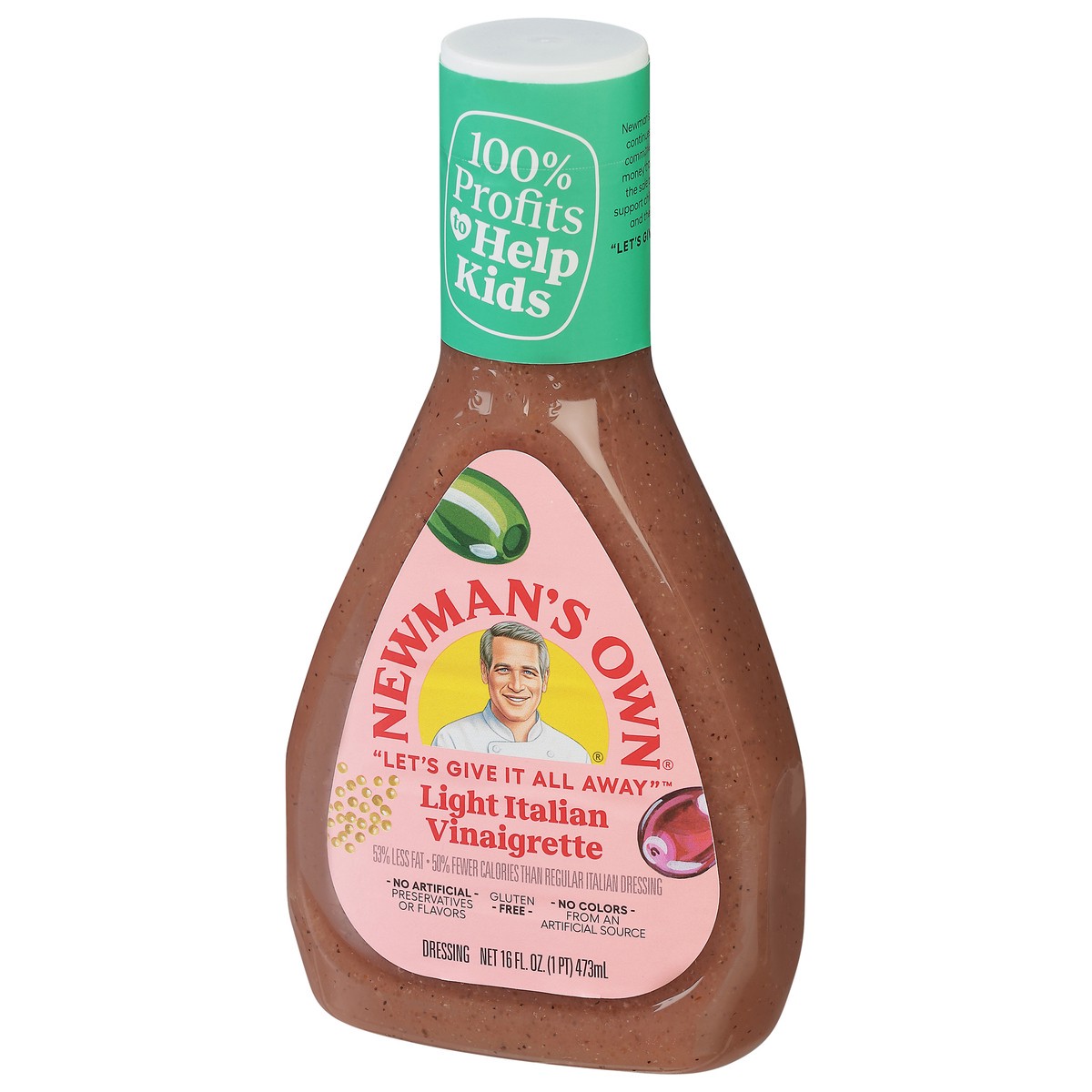 slide 3 of 9, Newman's Own Light Italian Vinaigrette Dressing 16 fl oz, 16 fl oz