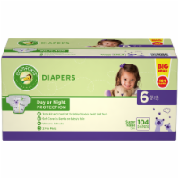 slide 1 of 1, Comforts Day Or Night Protection Diapers Size-6 Super Value Box, 104 ct