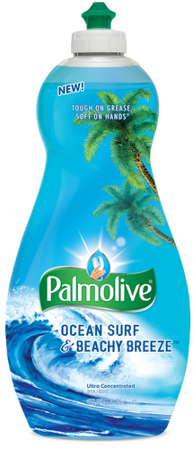 slide 1 of 1, Palmolive Dish Liquid Ultra Concentrated Beachy Breeze & Tropical Citrus Bottle, 25 oz