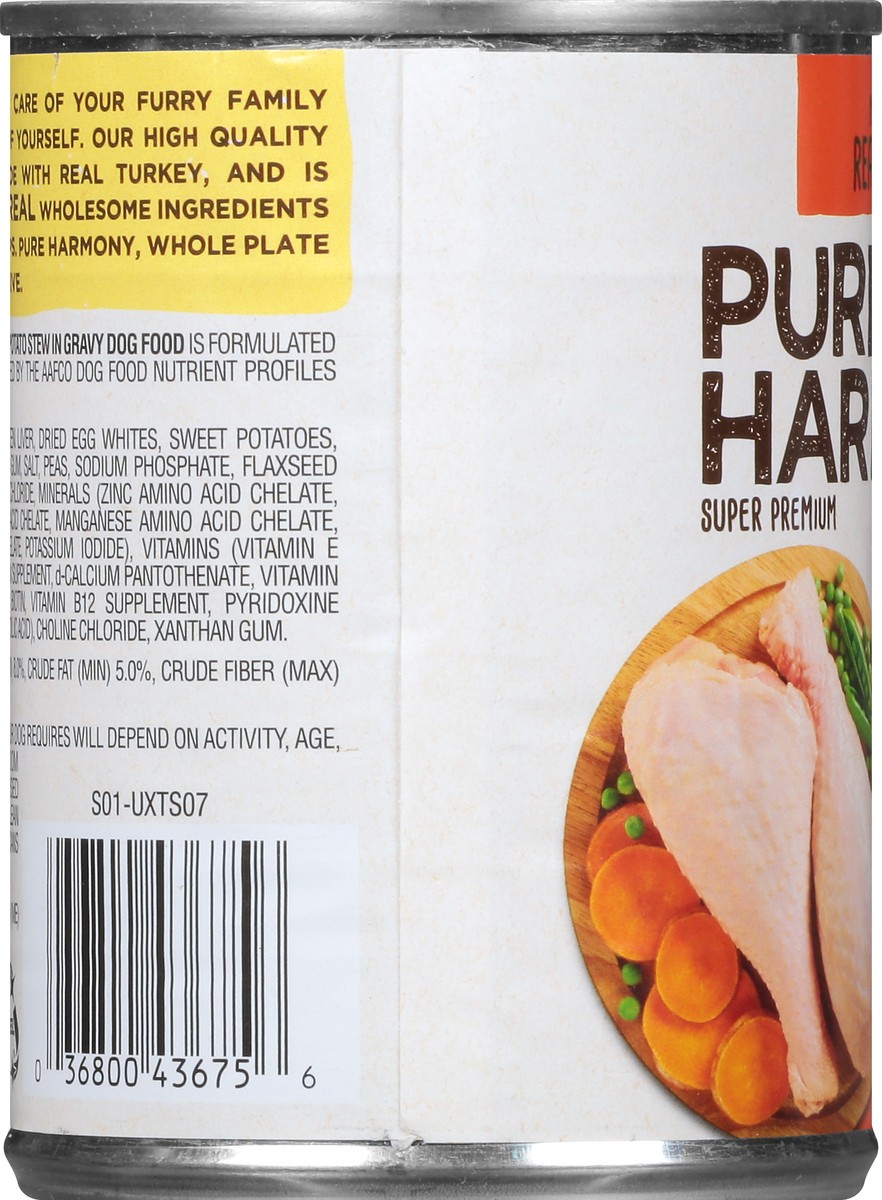slide 5 of 9, Pure Harmony Grain Free Super Premium Turkey & Sweet Potato Stew in Gravy Dog Food 13.2 oz, 13.2 oz