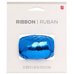 American Greetings Royal Blue Metallic Ribbon Roll