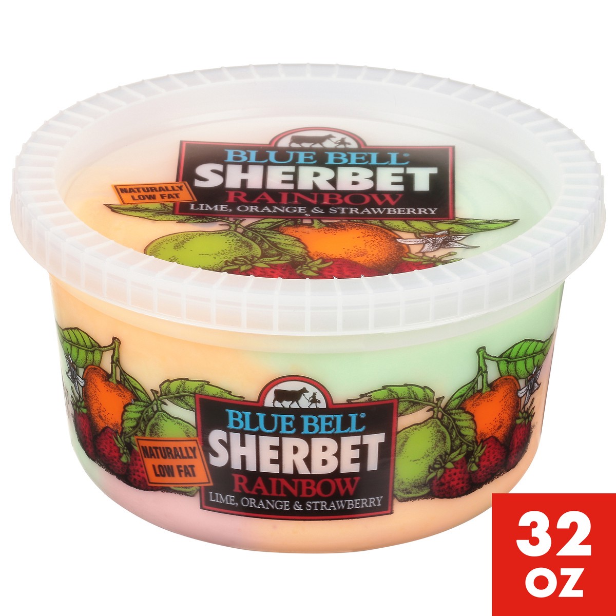 slide 1 of 9, Blue Bell Sherbet, 32 oz