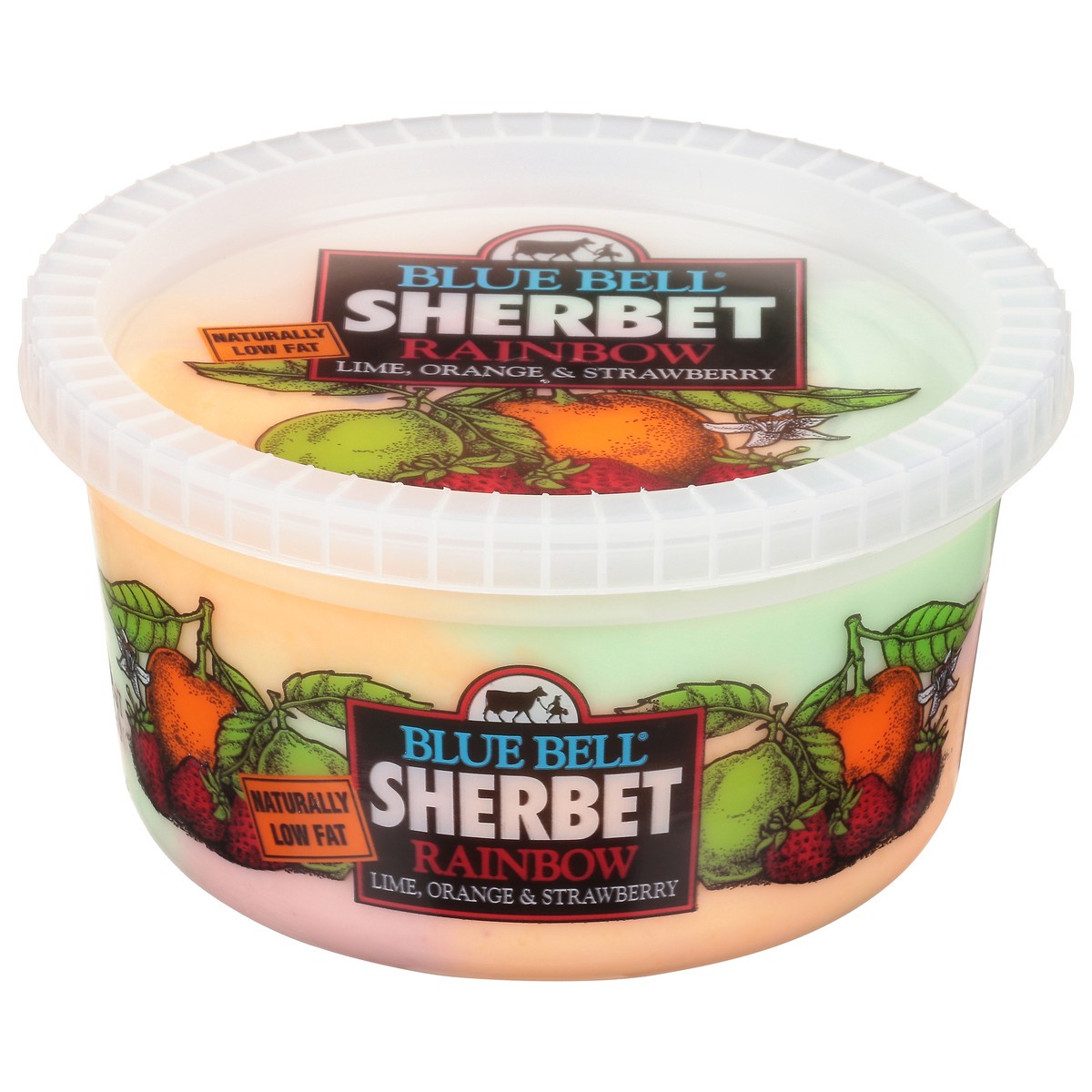 slide 1 of 9, Blue Bell Rainbow Sherbet, 32 oz