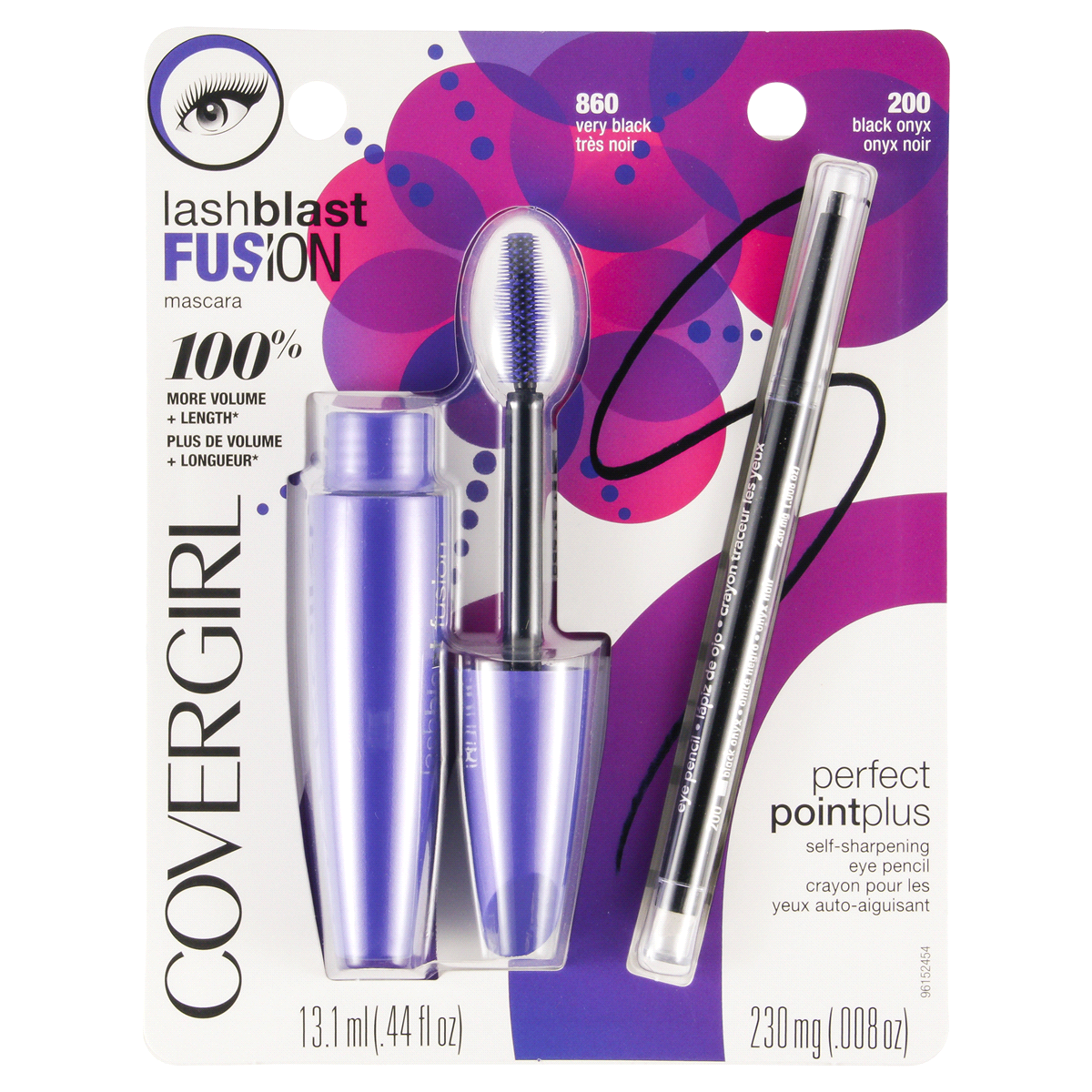 slide 1 of 1, Covergirl Fusion Mascara & Perfect Point Eyeliner Value Pack, 2 ct