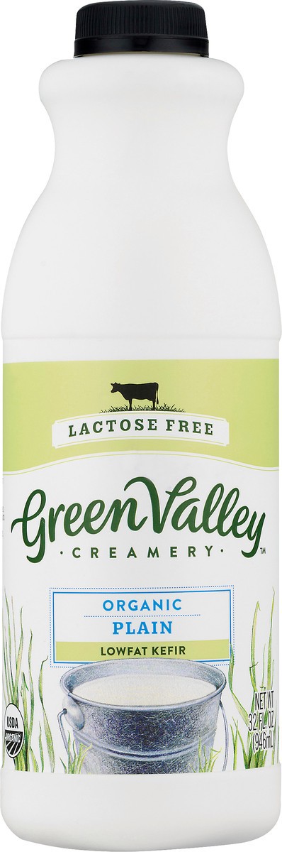 slide 4 of 10, Green Valley Organics Lactose Free Lowfat Organic Plain Kefir 32 fl oz, 32 fl oz