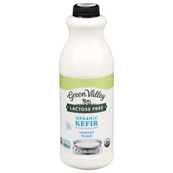 Green Valley Organics Lactose Free Lowfat Organic Plain Kefir 32 fl oz