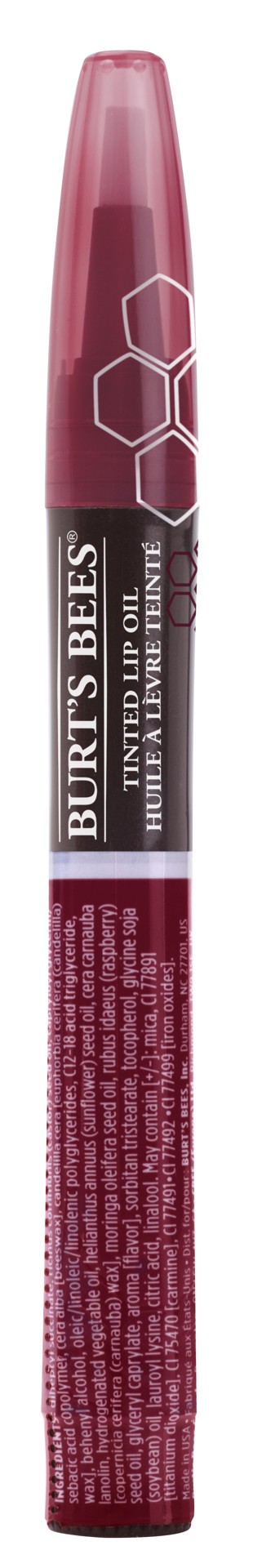 slide 1 of 5, Burt's Bees 100 % Natural Moisturizing Tinted Lip Oil, Misted Plum - 1 Pen, 0.04 fl oz