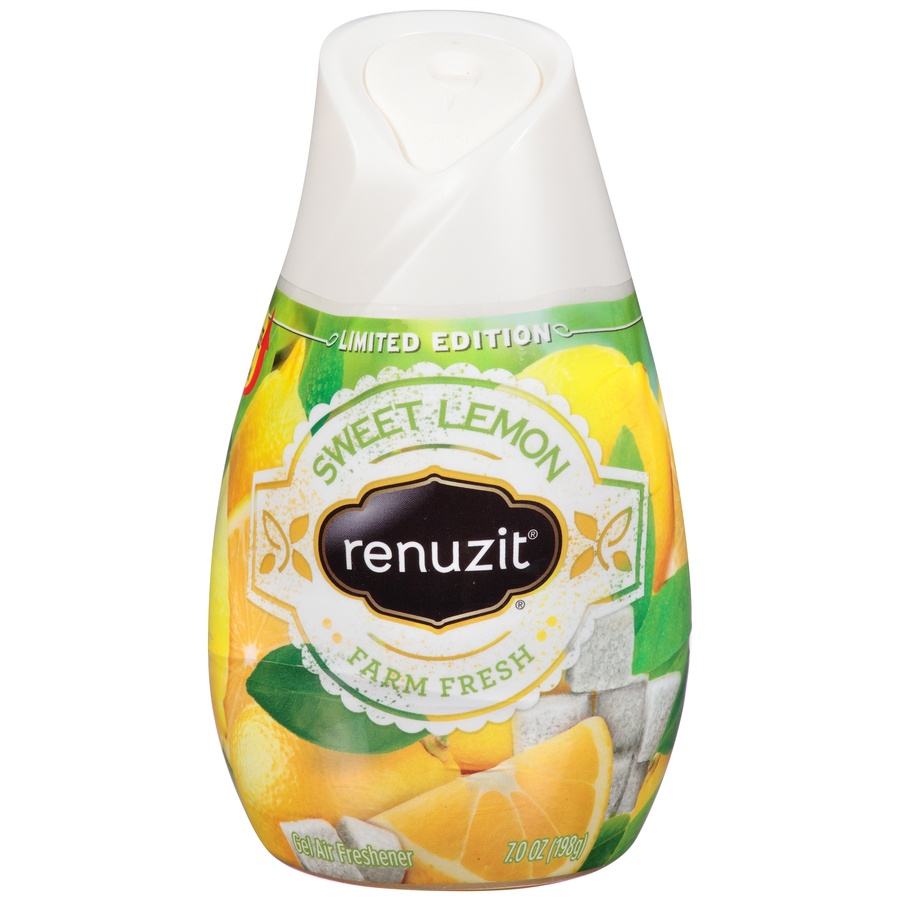 slide 1 of 4, Renuzit Sweet Lemon Freshener, 7 oz