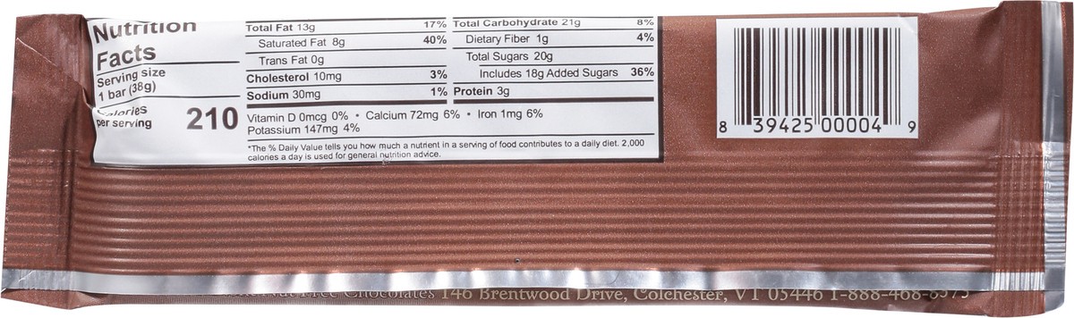 slide 3 of 13, Vermont Nut Free Chocolates Milk Chocolate Bar, 1.35 oz