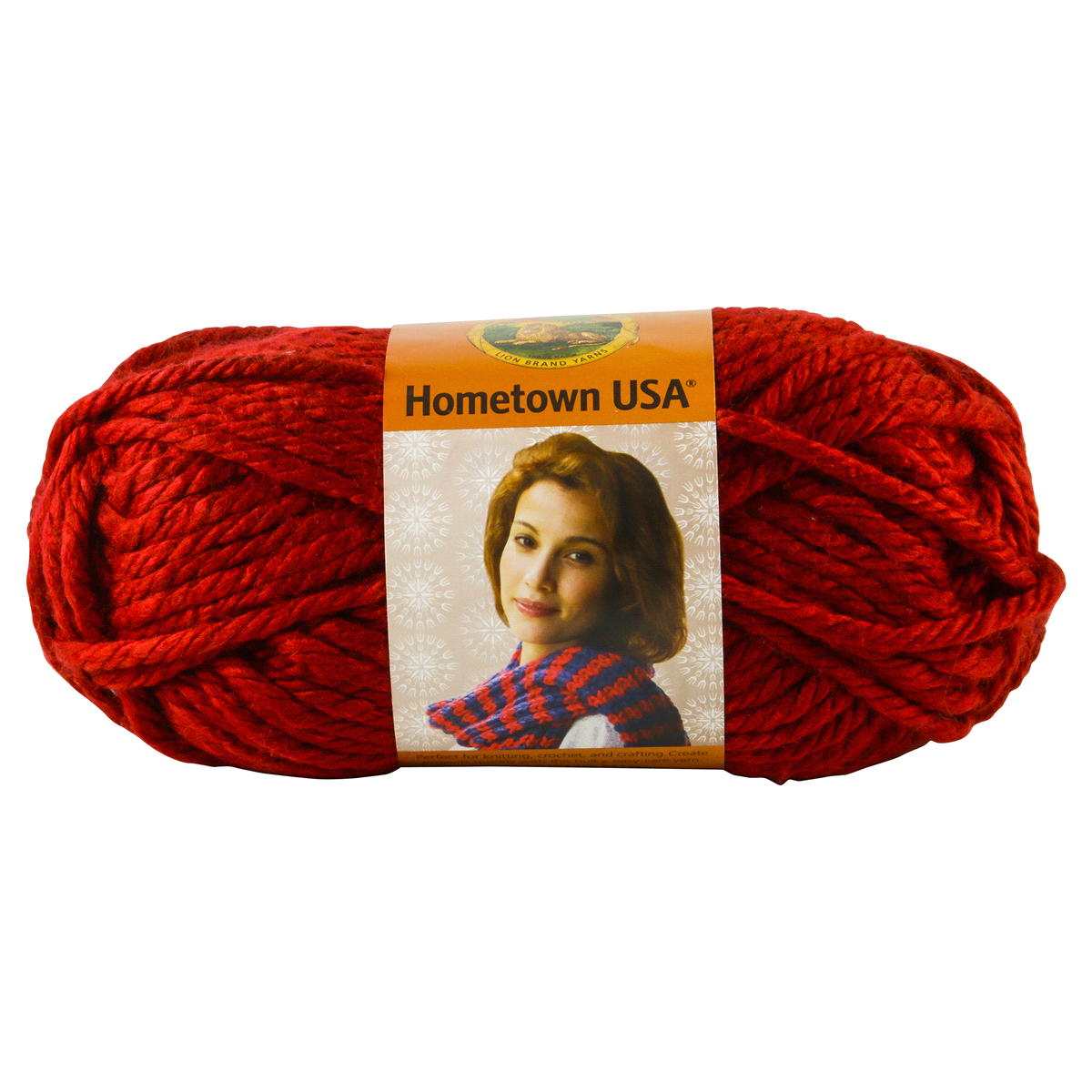 slide 1 of 3, Lion Brand Hometown USA Yarn - Tampa Spice - Brick Red Orange, 1 ct