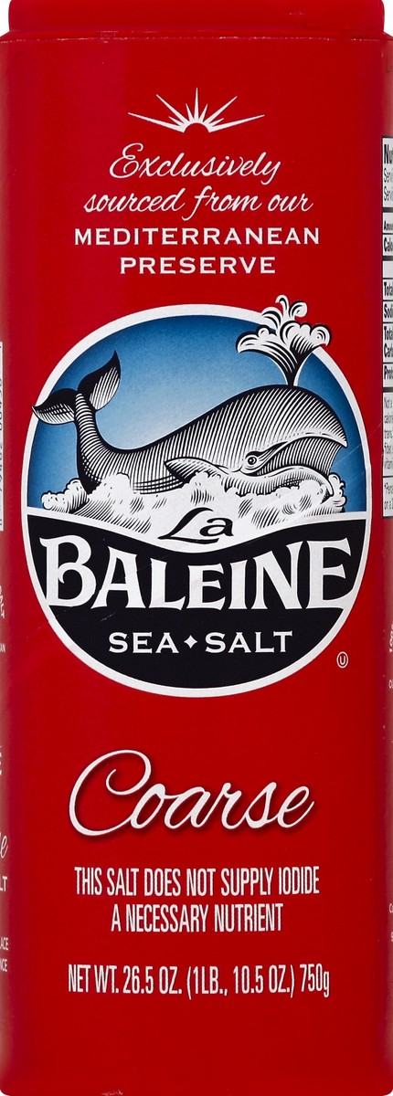 slide 2 of 2, La Baleine Sea Salt 26.5 oz, 