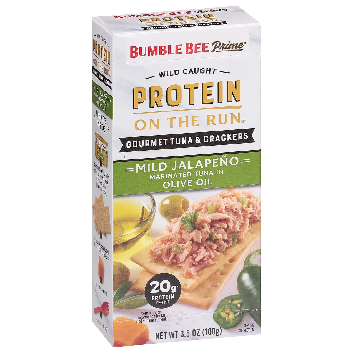 slide 8 of 9, Bumble Bee Prime Mild Jalapeno Gourmet Tuna & Crackers 1 ea, 3.5 oz