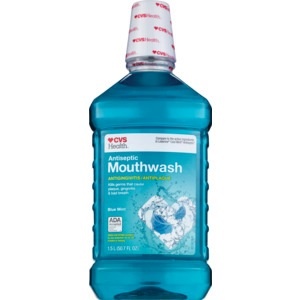 slide 1 of 1, CVS Health Antiseptic Antigingivitus/Antiplaque Mouthwash, Blue Mint, 50.7 fl oz; 1.5 liter