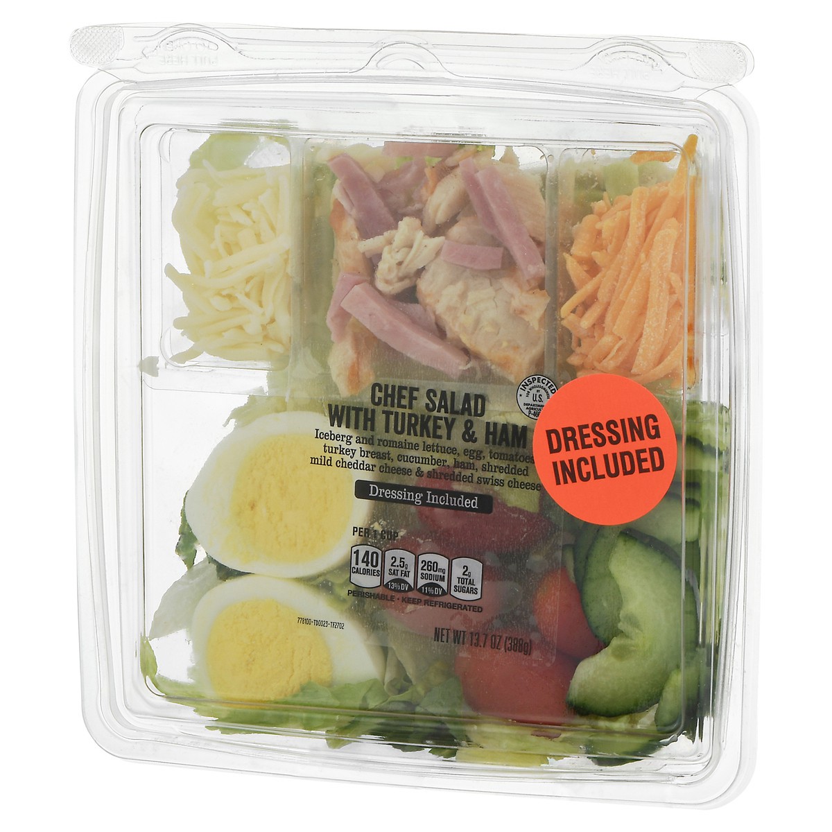 slide 2 of 4, Taylor Farms Chef Salad with Turkey & Ham 13.7 oz, 13.7 oz