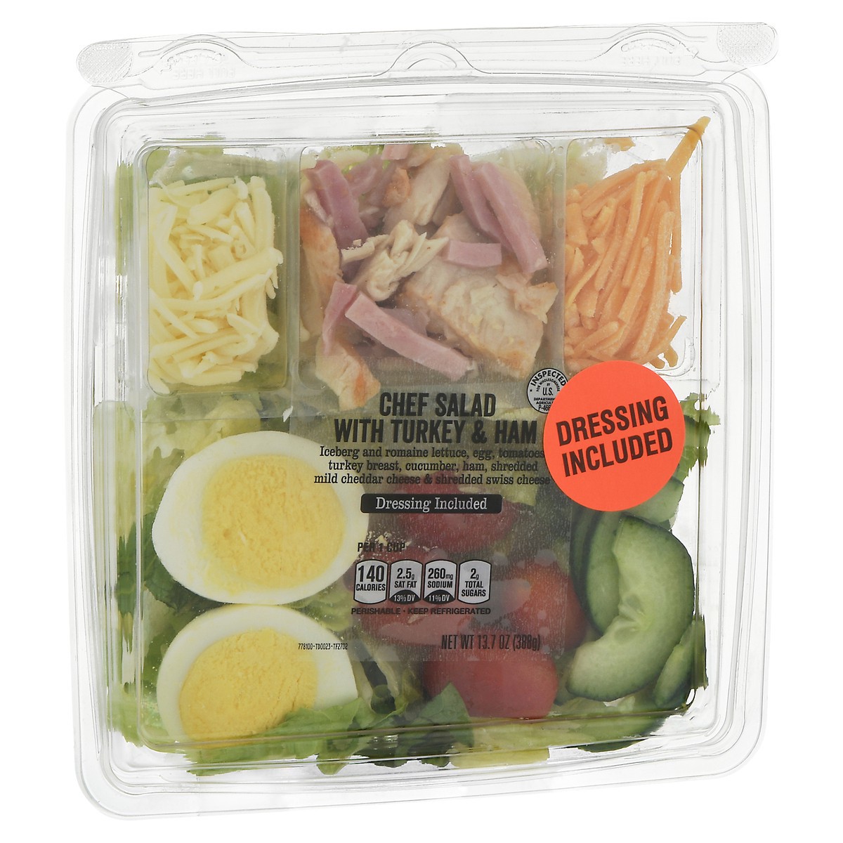 slide 3 of 4, Taylor Farms Chef Salad with Turkey & Ham 13.7 oz, 13.7 oz